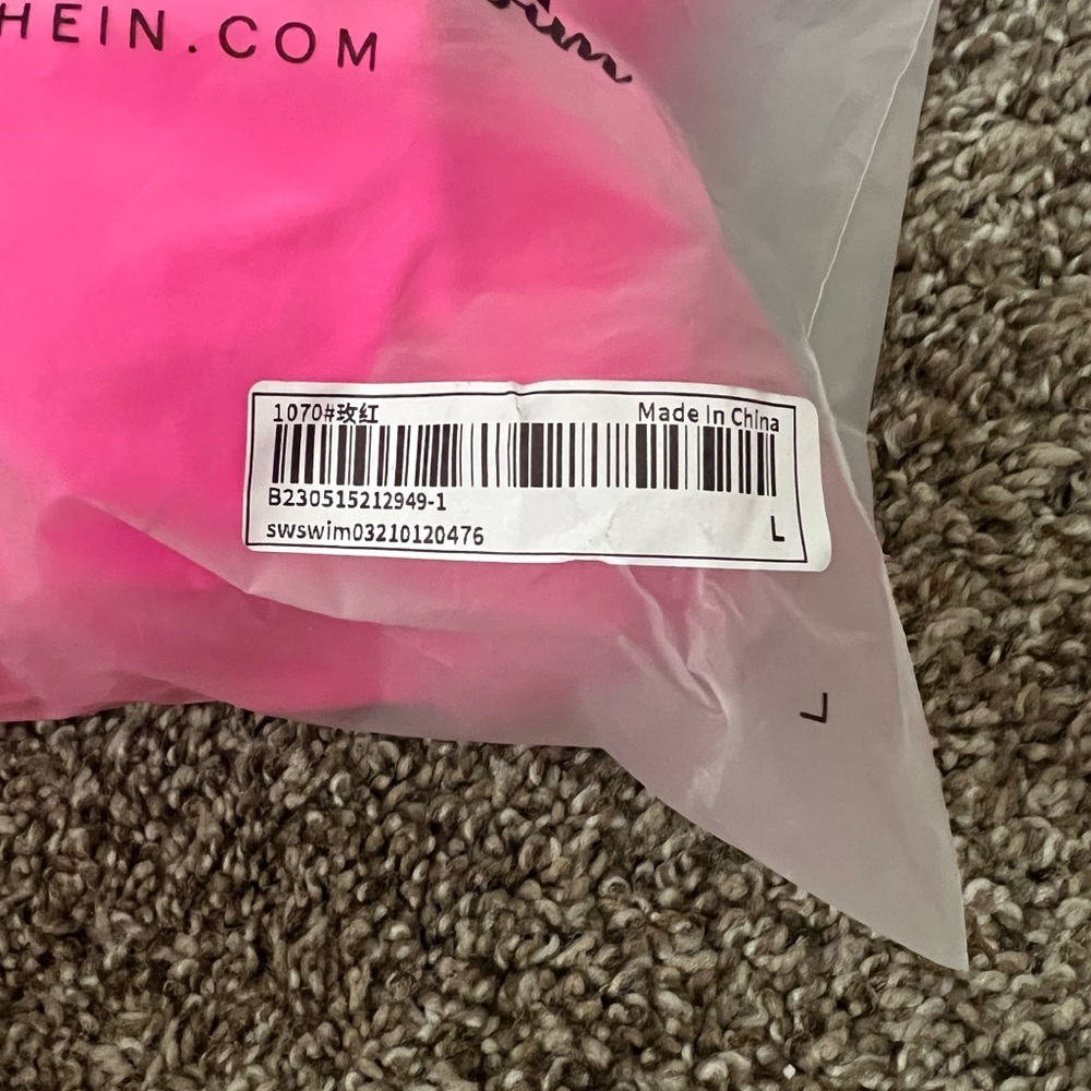 NEW pink solid bikini set - Picture 6 of 6